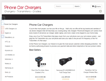 Tablet Screenshot of phonecarchargers.com